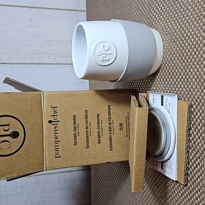 Pampered Chef Ceramic Microwave Egg Cooker #1529 New w/o tags